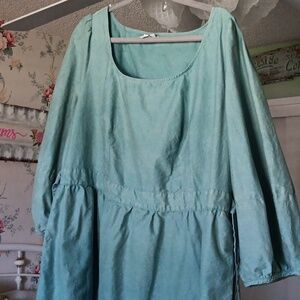 Blue cotton ava and Viv dress 1x